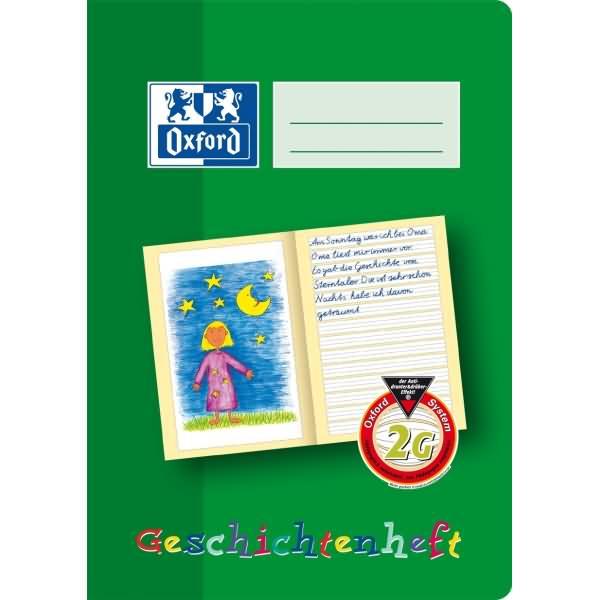 Produktbild Oxford Geschichtenheft, A5 (A5, Liniert, Harter Einband)