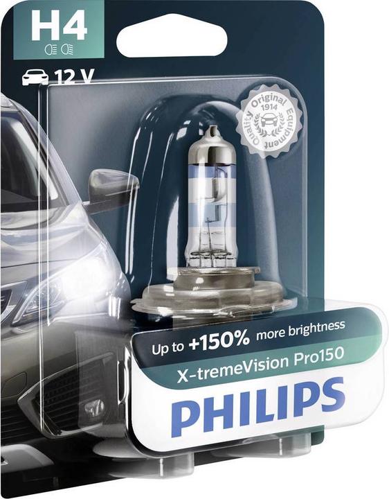 Image du produit Philips Ampoule halogène pour phare H4 X treme Pro150 (H4)