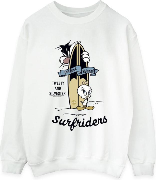 Actual product image Looney Tunes Womens/Ladies Tweety And Sylvester Perfect Waves Sweatshirt (XXL)
