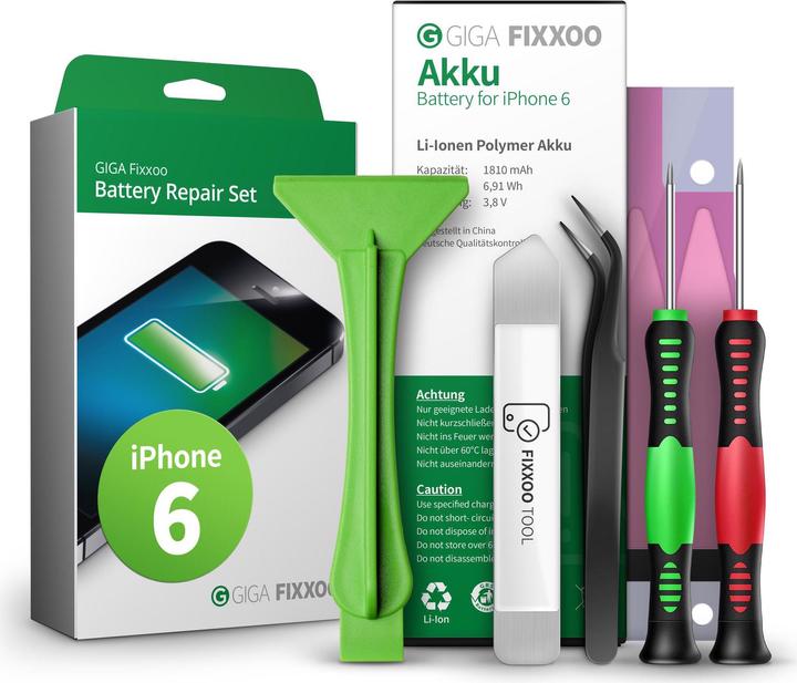 Giga Fixxoo Reparaturset Akku iPhone 6 (Akku, iPhone 6)