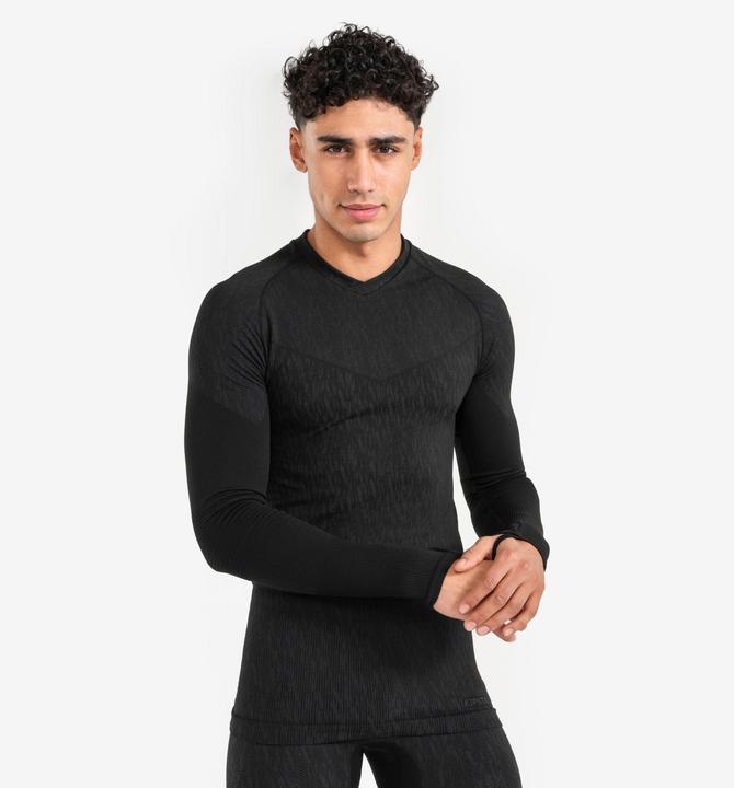 Produktbild Kipsta Damen/Herren Funktionsshirt langarm - Keepdry schwarz (XS)