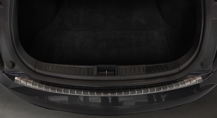 Produktbild Avisa Edelstahl Ladekantenschutz für Tesla Model S ab 2012 bis 2021 (Schwarz) (Heck)