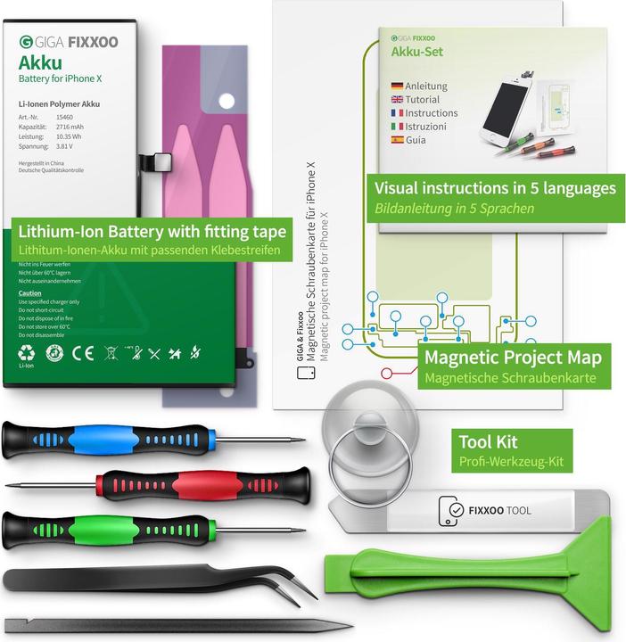 Image du produit Giga Fixxoo Kit de réparation de la batterie