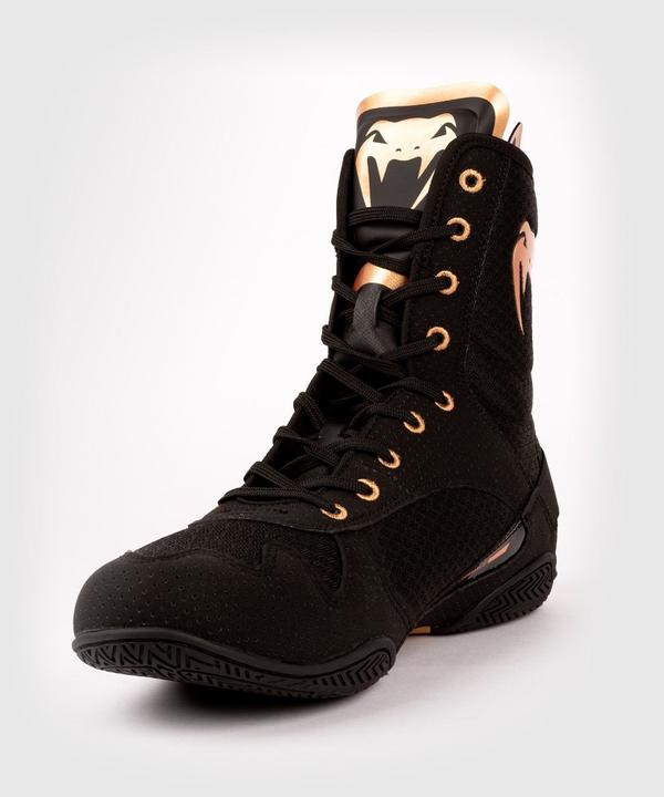 Actual product image Venum Elite Boxing Shoes – Black/Bronze - 43 (US 10) (43)