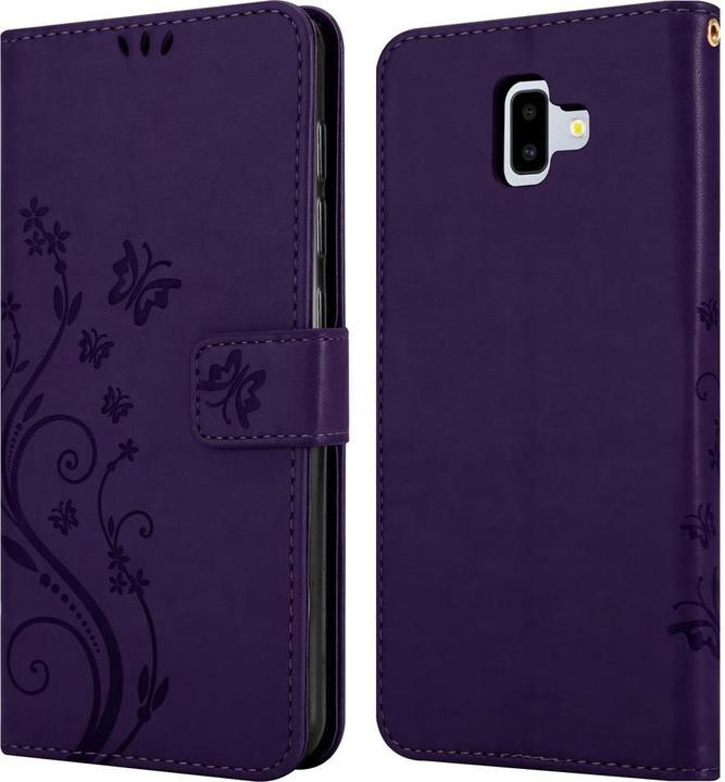 Actual product image Cadorabo Flower Book Cover (Samsung Galaxy J6+)