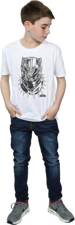 Actual product image Boys Black Panther Spray Headshot T-Shirt (152, 158)