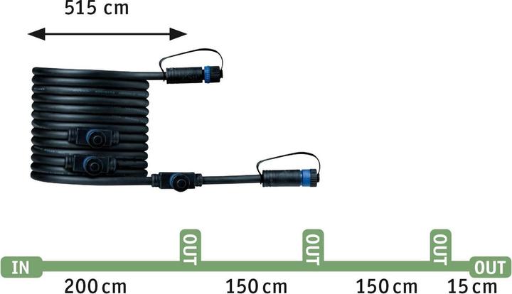 Image du produit Paulmann Set complémentaire Outdoor Plug & Shine Floor Mini (95 lm, IP65)