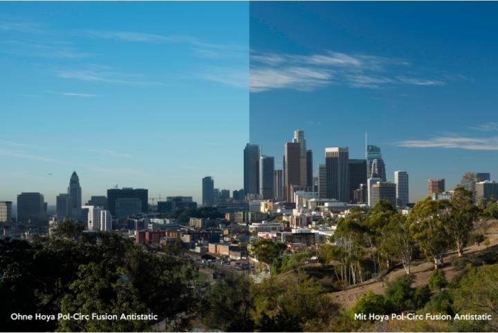 Actual product image Hoya Fusion Antistatic circular pole (67 mm, Polarizing filter)