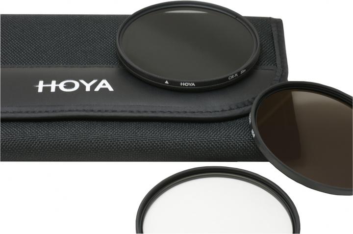 Actual product image Hoya Digital Filter Kit II (UV, CIR-PL & ND8) Filterset (55 mm, Neutral density filter, Polarizing filter, UV filter, 55 mm)