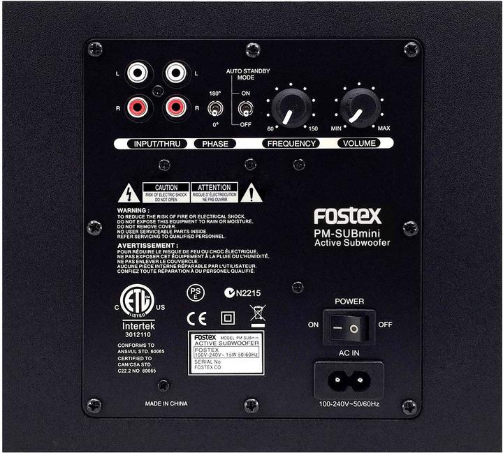 Image du produit Fostex PM-SUBmini2 (Subwoofer actif, 1 pièce, 1x 50 W)