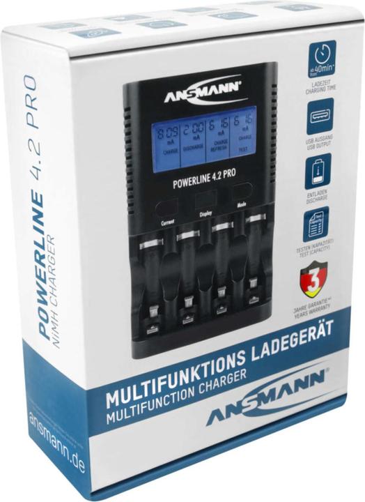 Produktbild Ansmann Powerline 4.2 Pro (1 Stk., HR03, Ladegerät ohne Akku)