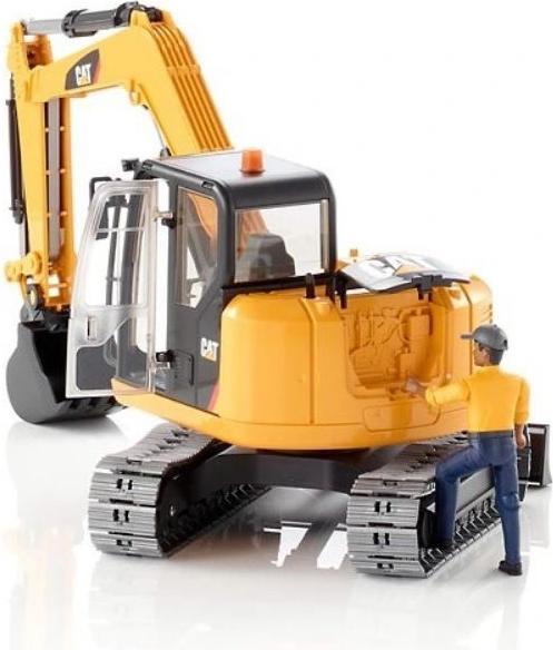Immagine prodotto Bruder Mini escavatore Cat con operaio edile