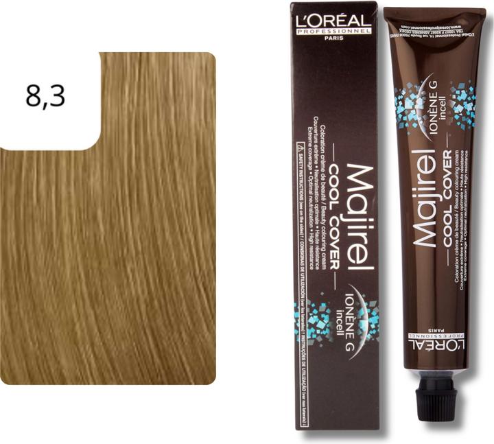Actual product image L'Oréal Professionnel Majirel Cool Cover (8.3 Light blond gold)
