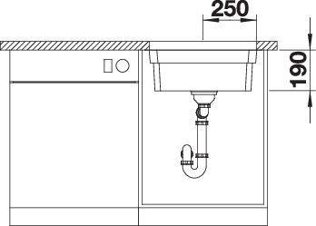 Produktbild Blanco Etagon 500-U (Unterbauspüle, 44 cm, 54 cm)