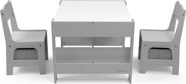 Image du produit Mally Table et deux chaises Sven gris Milly