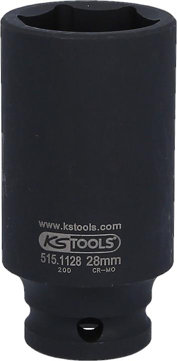 Actual product image KS Tools 1/2" power socket long (28 mm)