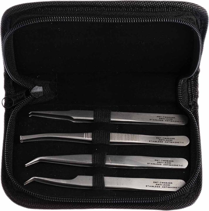Actual product image Rs Pro 4 piece SMT tweezer set,120mm L