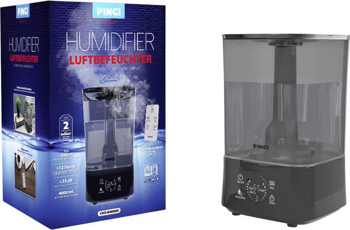 Actual product image Pingi Ultrasonic Humidifier Digital Cascada, 4 l (35 m²)