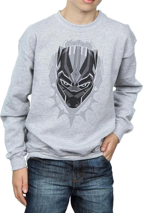 Actual product image Boys Black Panther Head Sweatshirt (116)