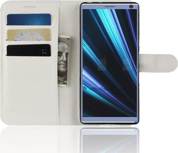 Actual product image MU Classic Litchi Leather Bookcover Series (Sony Xperia 10 Plus)