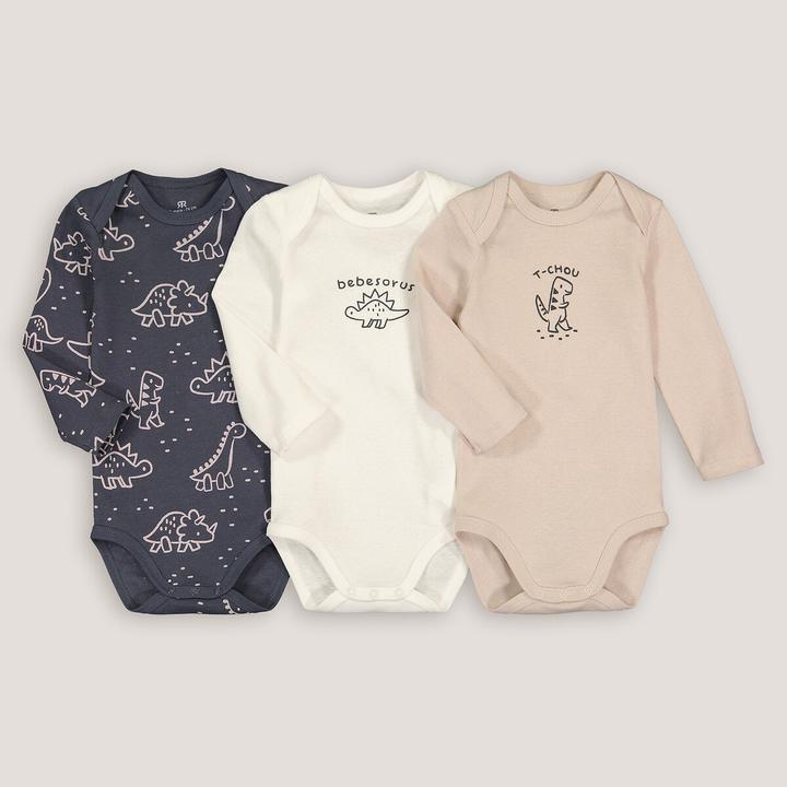 La Redoute Collections 3er-Pack langärmelige Bodys