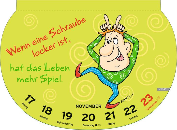 Produktbild Heye Bildkalender Dumme Sprüche (21 x 29 cm, Harter Einband, Deutsch)