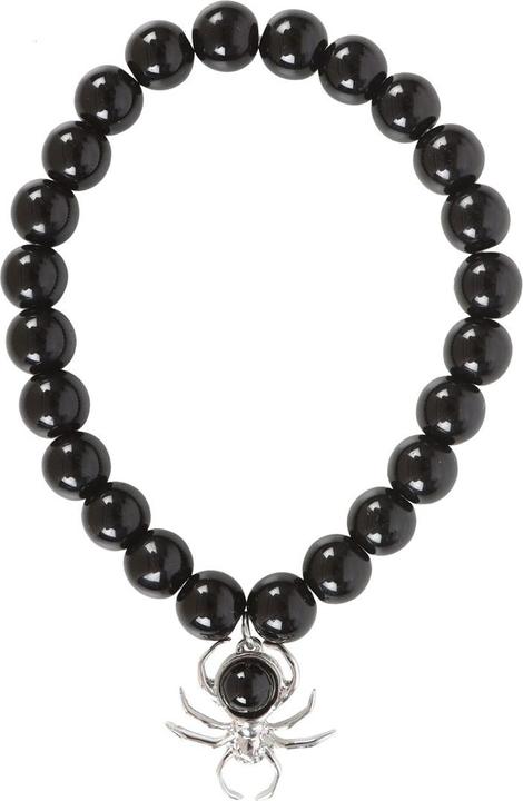 Something Different Spinne ArmbandAnhänger Obsidian Perlenbesetzt (100% synthetisches Material)