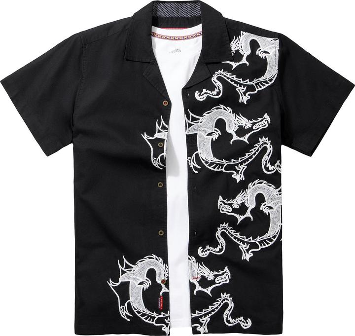 Actual product image Joe Browns Embroidered Dragon Short Sleeve Shirt (XL)