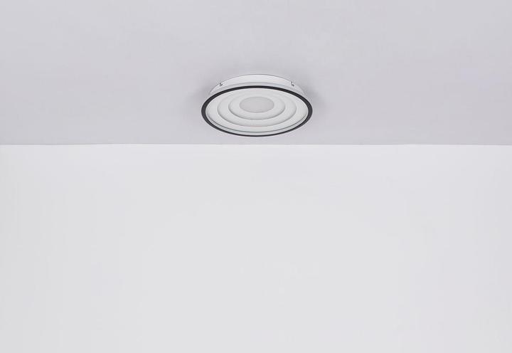 Actual product image Globo Ceiling light Foppa white black matt LED (1200 lm)