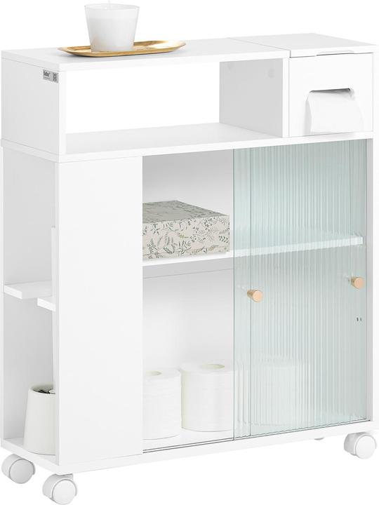 Produktbild SoBuy Nischenregal mit Glastür (20 x 60 x 71 cm)