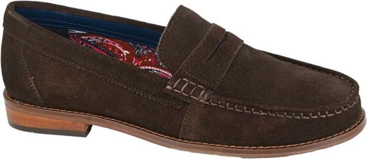 Roamers Halbschuhe Unifarben Wildleder