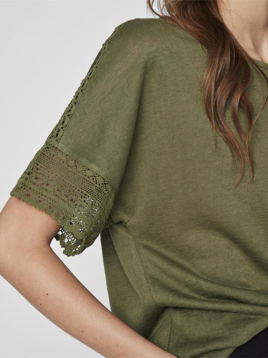 Actual product image Vila Round neck top with short sleeves (XL)