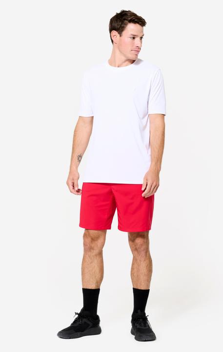 Actual product image Domyos Shorts Herren atmungsaktiv Reissverschlusstaschen - rot (S)