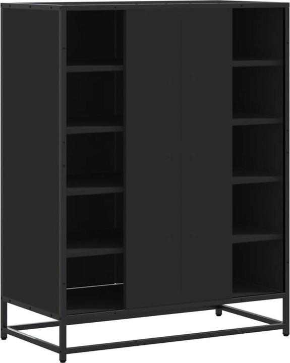 Produktbild VidaXL Schuhschrank Schuhregal Schuhablage Schuhaufbewahrung Flur Schwarz