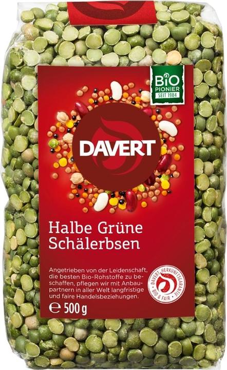 Produktbild Davert Halbe grüne Schälerbsen (500 g)