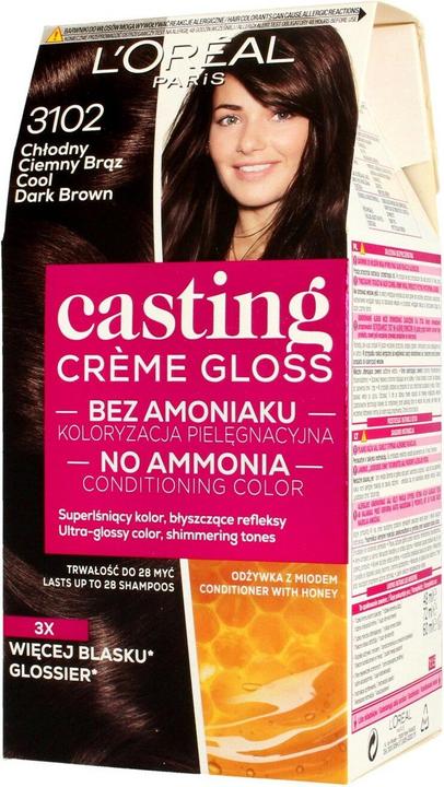 L'Oréal Paris L'Oréal Casting Creme Gloss hair dye 3102 Cool Dark Brown (3102 Cool Dark Brown)