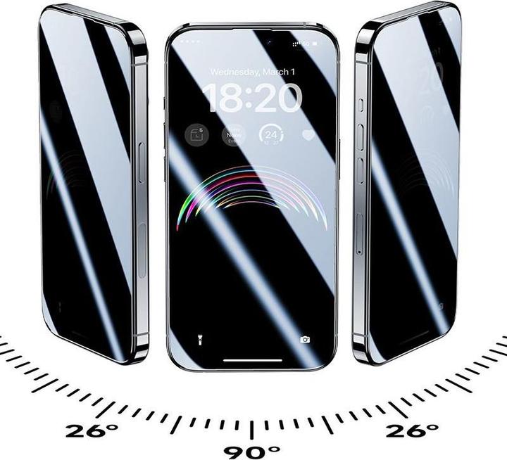 Produktbild Benks Ultra Shield Panzerglas 0.3mm, Privacy. iPhone 15 Plus (1 Stück, Apple iPhone 15 Plus)