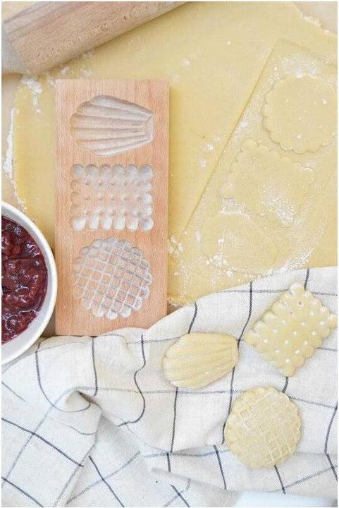 Immagine prodotto ScrapCooking Stampo in legno per biscotti ripieni Petits Biscuits, 20x10x2cm