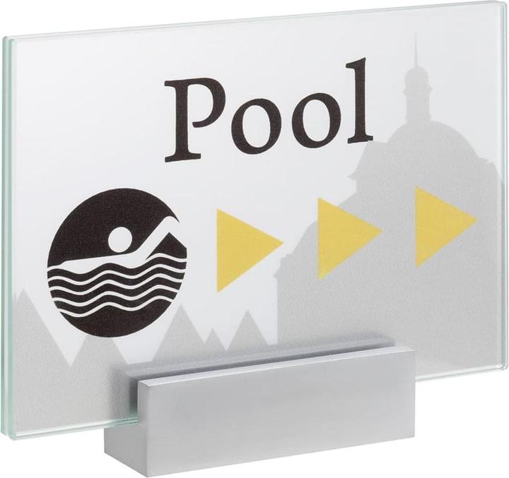Image du produit Moedel MONACO™ door sign, height 105 mm, A6, weight 0.54 kg.