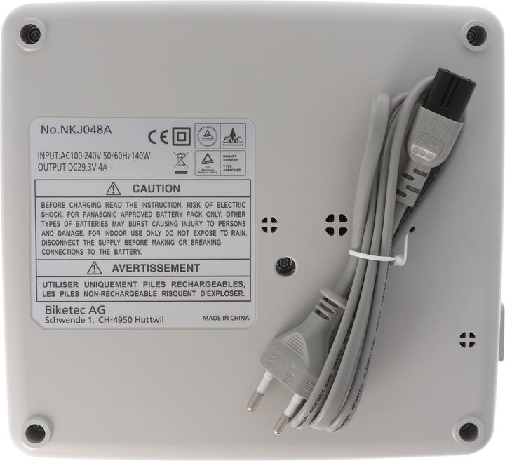 Image du produit Panasonic chargeur original 4A NKJ050B, NKJ044B, NKJ048A, NKJ050A uniquement pour batterie 26V (Chargeur de vélo électrique)