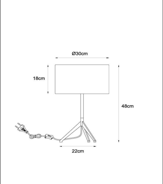Immagine prodotto Lucide TONDO - Lampada da tavolo - Ø 30 cm - 1xE27 - Oro opaco / ottone 45590/81/02 (E27)