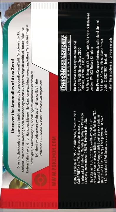 Produktbild Pokémon SV04 Booster (Englisch, Booster Pack)