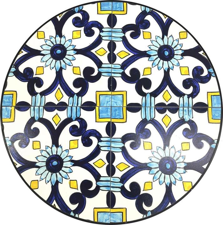 Produktbild Mojawo Mosaik Sitzgarnitur Set 3-teilig Sitzgruppe Gartenmöbel Tisch Stühle