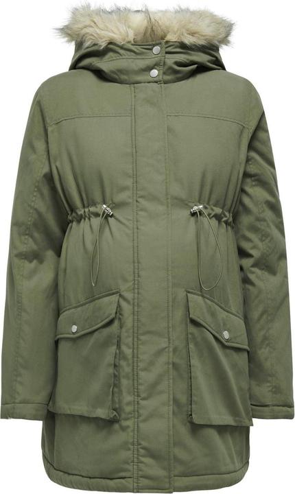 Actual product image Only Maternity Hood with detachable faux fur trim Maternity parka Long parka (XS)