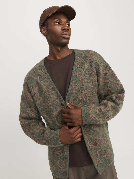 Produktbild Jack & Jones All Over Print Strickjacke Strickjacke (XL)