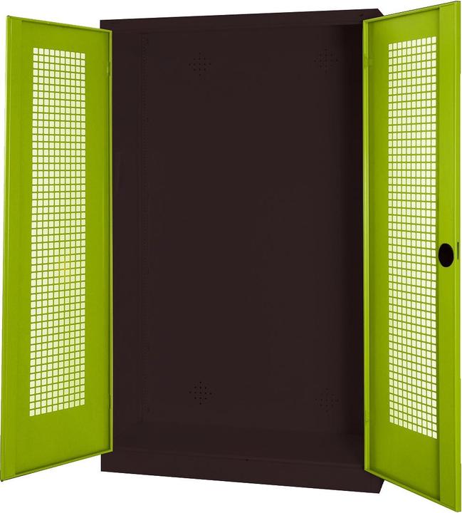 C+P Modul-Sportgeräteschrank (HxBxT: 195x120x50 cm, mit Lochblech-Flügeltüren)