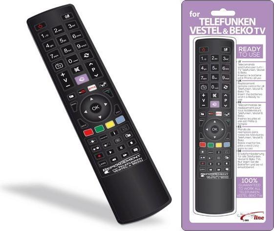 Image du produit GBC Replacement Remote Control For Telefunken, Vestel & Beko TV Sets (Télécommande spécifique à l'appareil)