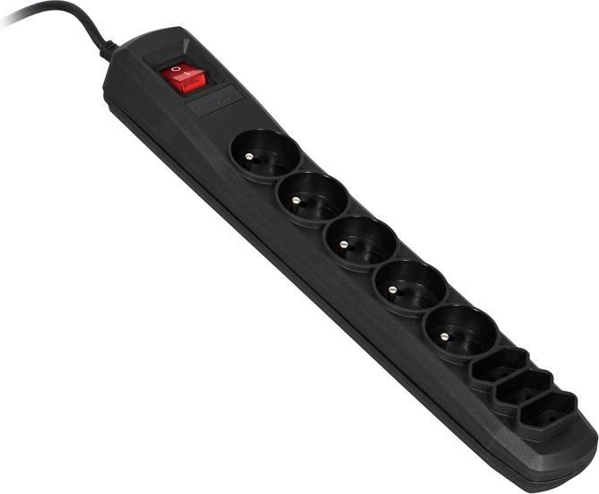 Produktbild Activejet APN-8G/1.5M-BK Steckdosenleiste mit Kabel (8 x, CEE 7/16, CEE 7/5, 1.50 m)