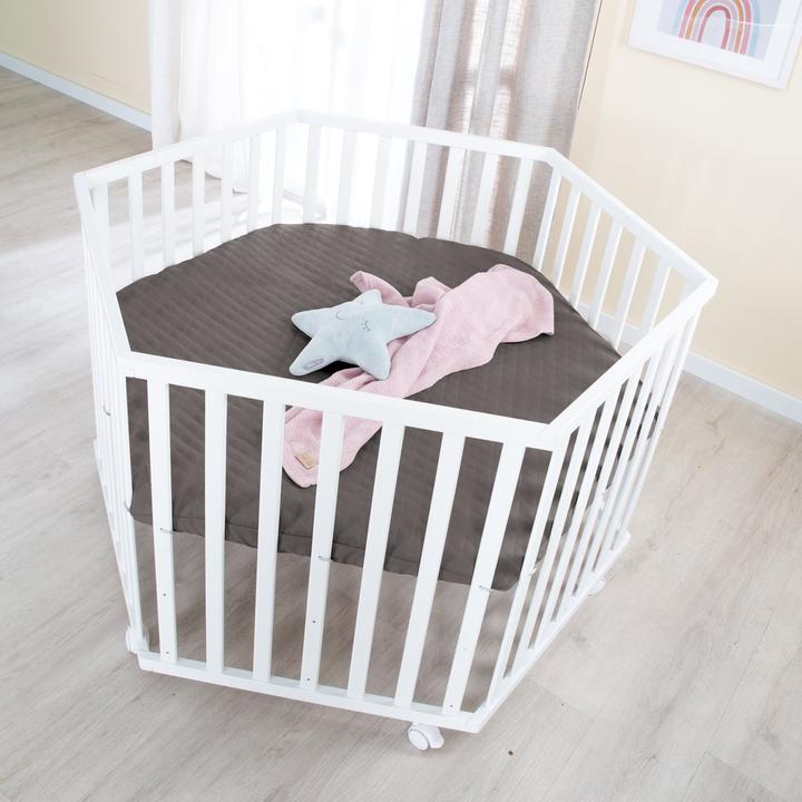 Image du produit Roba Parc hexagonal Graphite surpiqué (118.50 cm, 103.50 cm, Panneau de bois MDF)