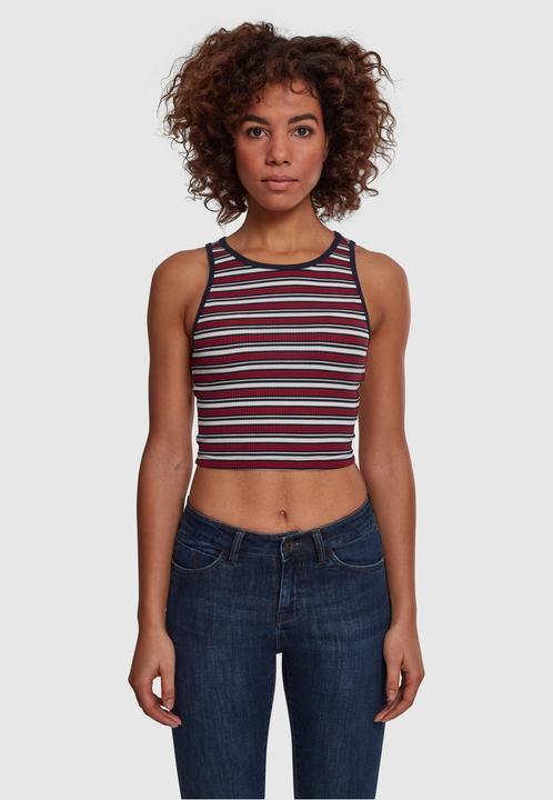 Actual product image Urban Classics Ladies Rib Stripe Cropped Top (L)